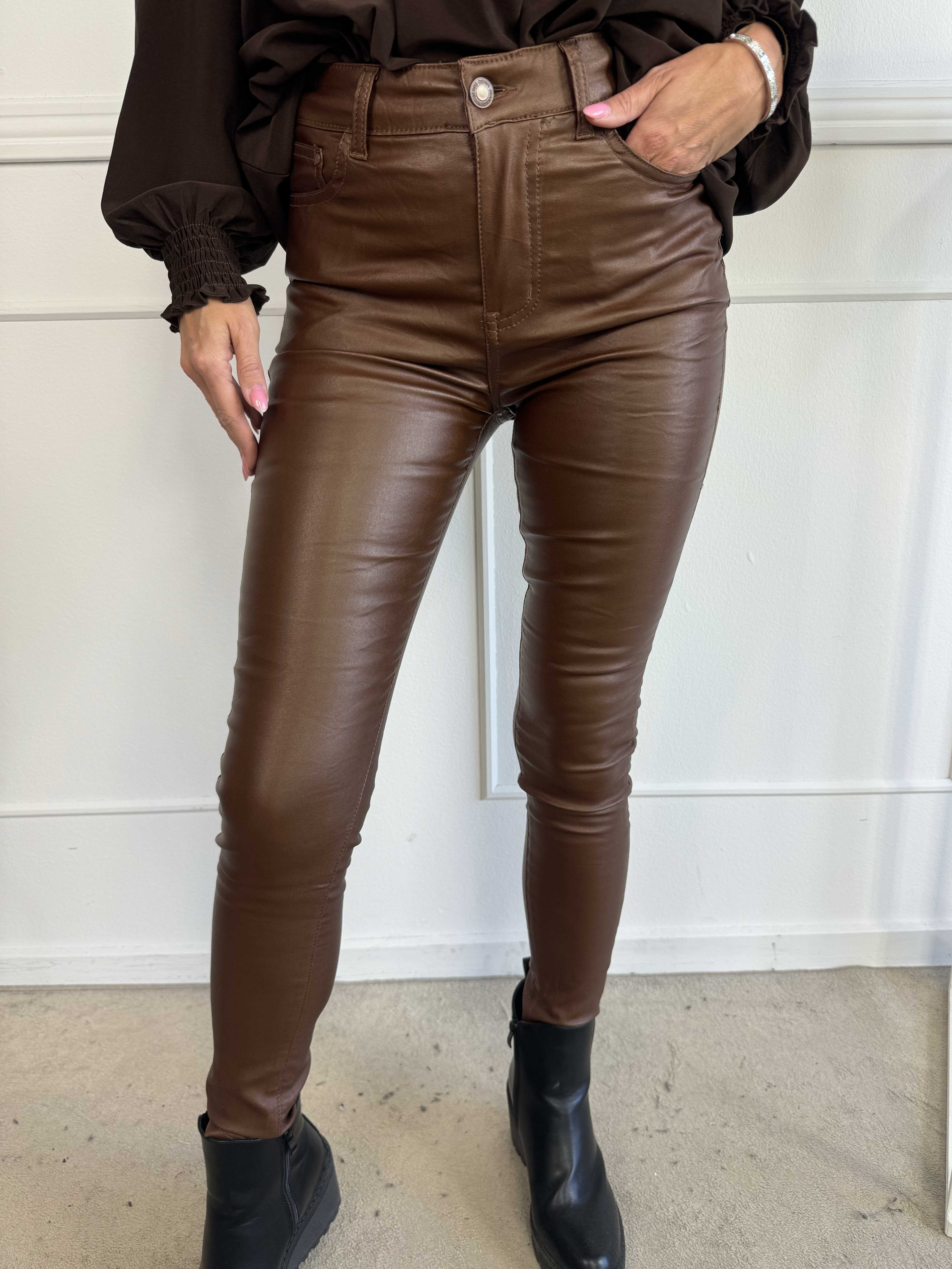 Cleo - Byxor i läderlook (bestseller)